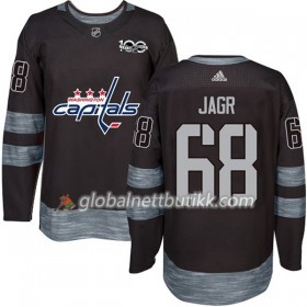 Washington Capitals Hockeydrakt Jaromir Jagr 68 1917-2017 100th Anniversary Svart Adidas Authentic - Herre